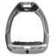 Flex-On Safe-On Inclined Ultra-Grip Stirrups - Grey/Grey/Grey
